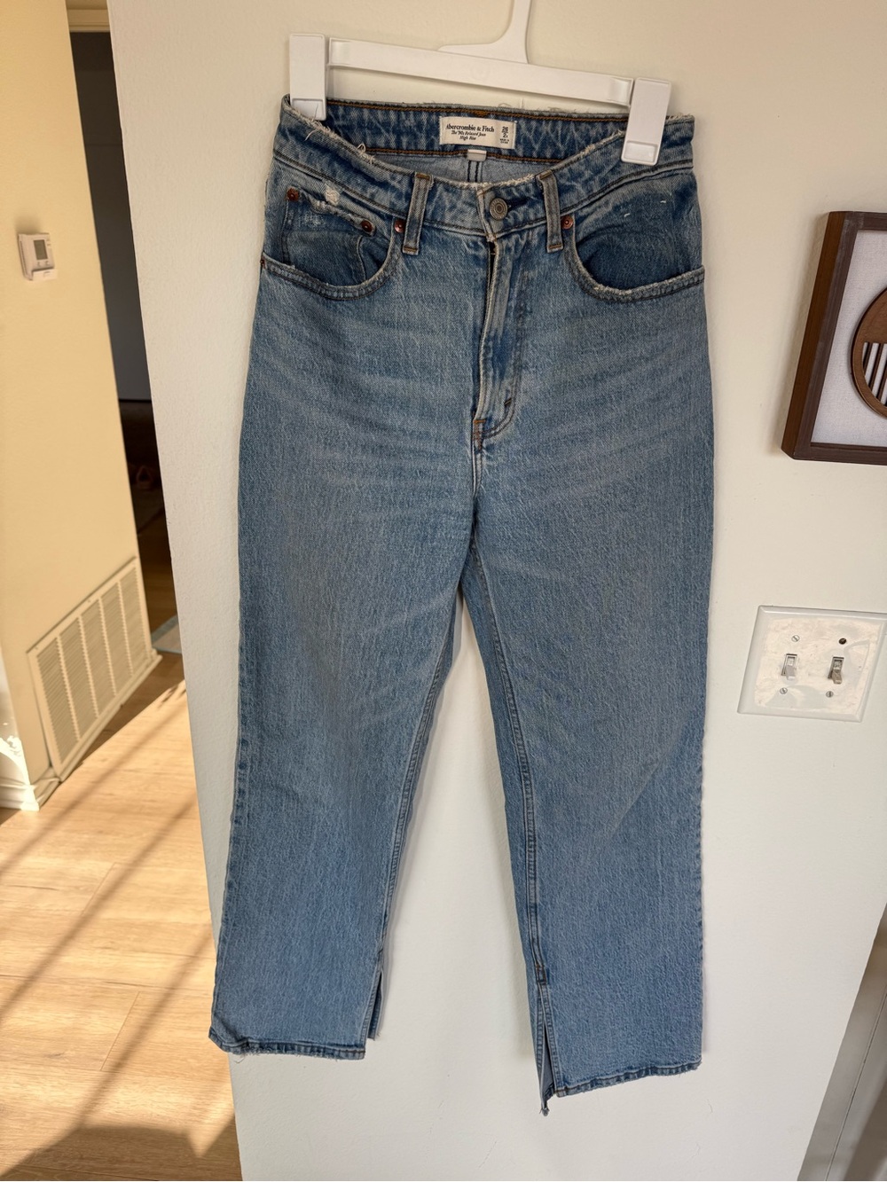Abercrombie & Fitch Light Blue Straight Leg Jeans